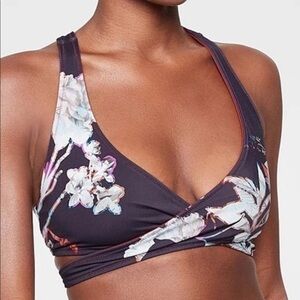 Athleta Bikini Top Reversible Botanical Swimsuit